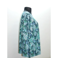 Bluzka OVERSIZE zielone i niebieskie kryształki XXXL